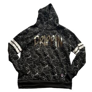 Phat Farm Hoodie Men's L Black Gold Drippin‎ Savage Graphic Pullover Streetwear